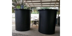 Food Grade Water Storage Tank  DIA 1500 MM X H 1650 MM Flat Bottom With Open Top Cover (2.9 Ton) = RM 1600 / Set ( USD 410 / Set)