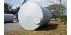 Food Grade Water Storage Tank  DIA 1905 MM X H 2620 MM Flat Bottom With Consealed / Open Top Cover (7.4 Ton) = RM 4,500 / Set ( USD 1,200 / Set)