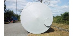 Food Grade Water Storage Tank  DIA 2440 MM X H 3200 MM Flat Bottom With Consealed / Open Top Cover (3280 G / 14,800 L) = RM 9,000 / Set ( USD 2,300 / Set)