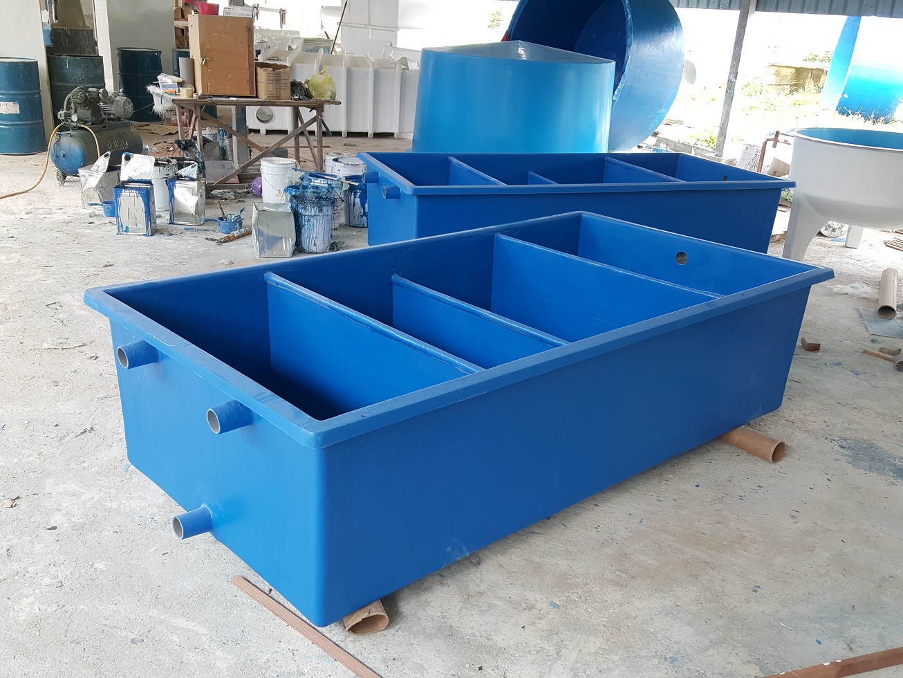 Flat Bottom : [ Bio-Filter Tank ] L 8 FT x W 4 FT x H 2 FT ( L 125 ...